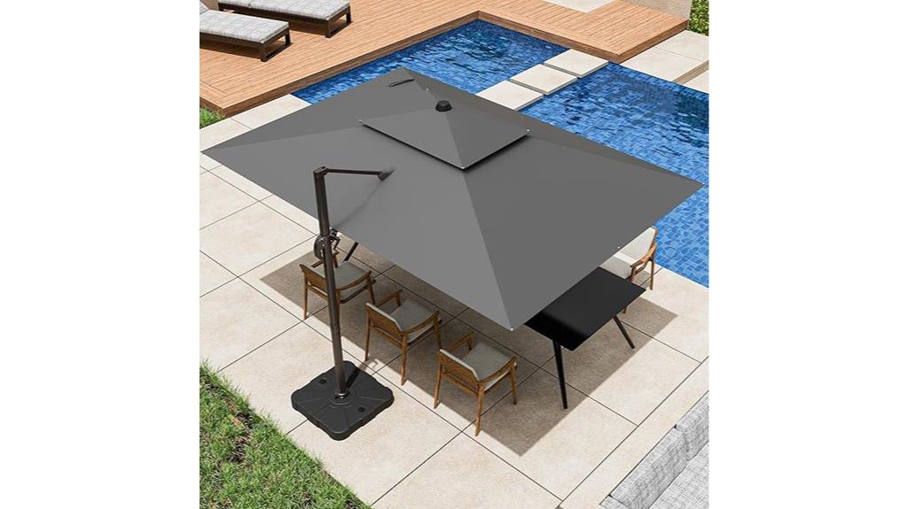 large adjustable patio umbrella