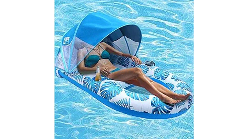 large canopy pool float
