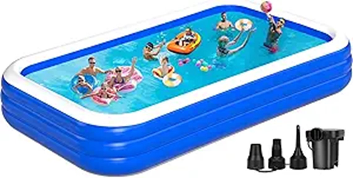 large family inflatable pool