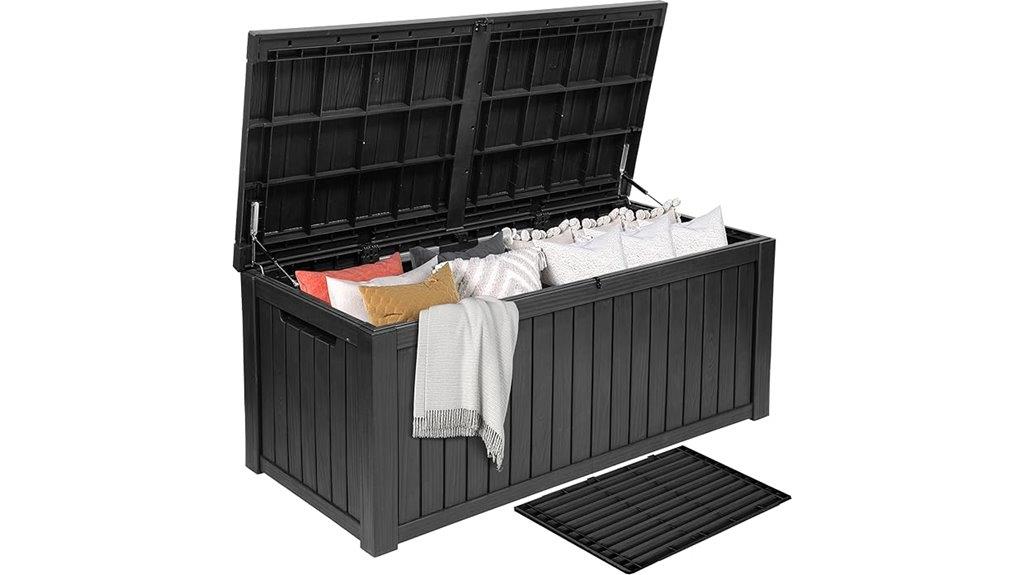 large lockable deck storage