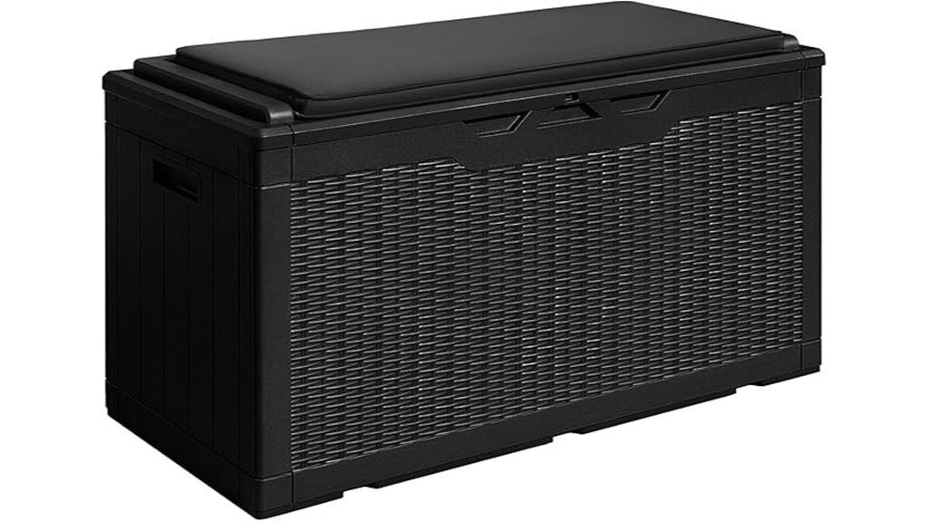 large waterproof resin deck box