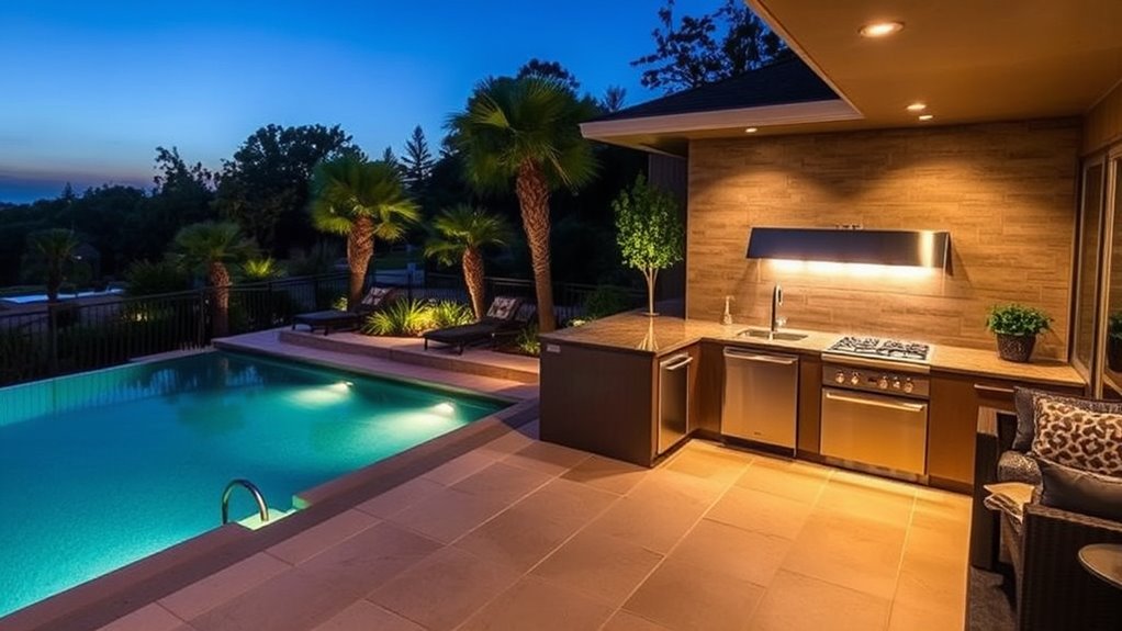 layered weatherproof lighting