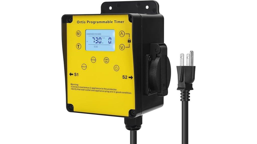 lcd dual outlet timer