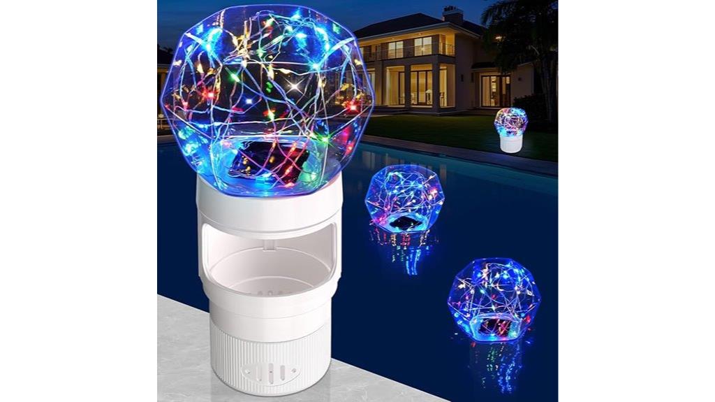 lighted adjustable chlorine floater