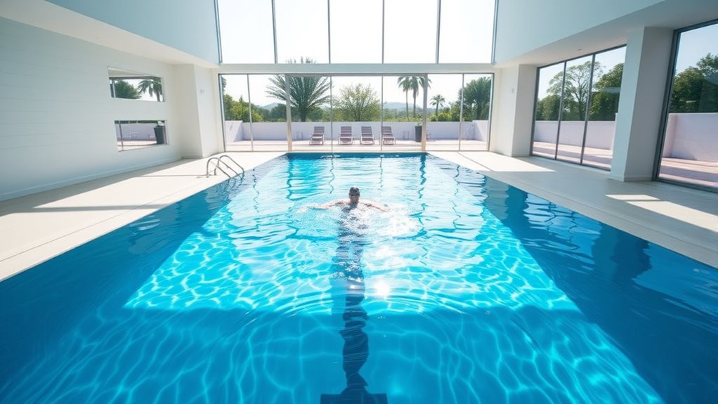 limited swimming space and depth