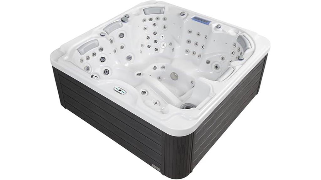 luxury 6 person acrylic hot tub