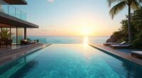 luxury seamless infinity pool