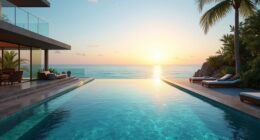luxury seamless infinity pool