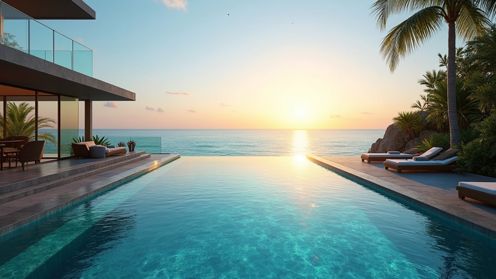 luxury seamless infinity pool