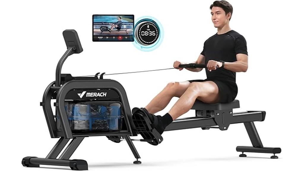 magnetic resistance rowing machine