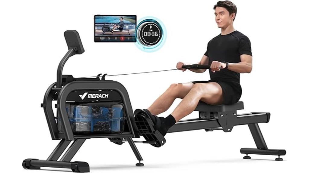 magnetic resistance rowing machine