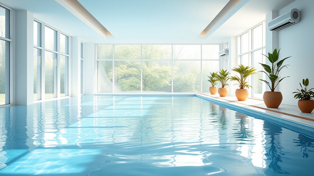 maintain dry indoor pool