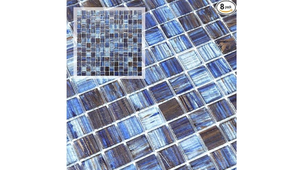 mesh mounted glass tiles