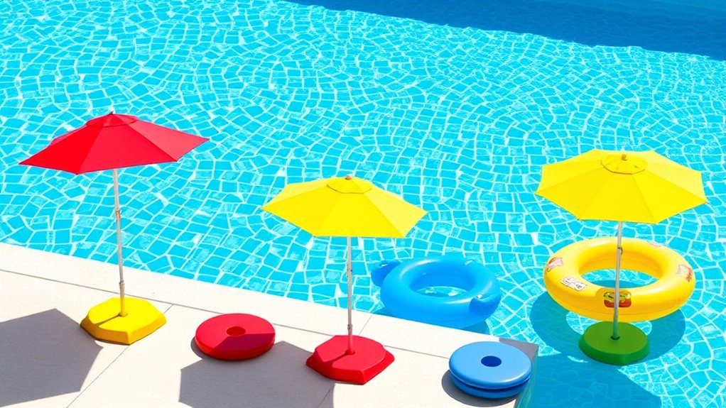 mini pool umbrella holders