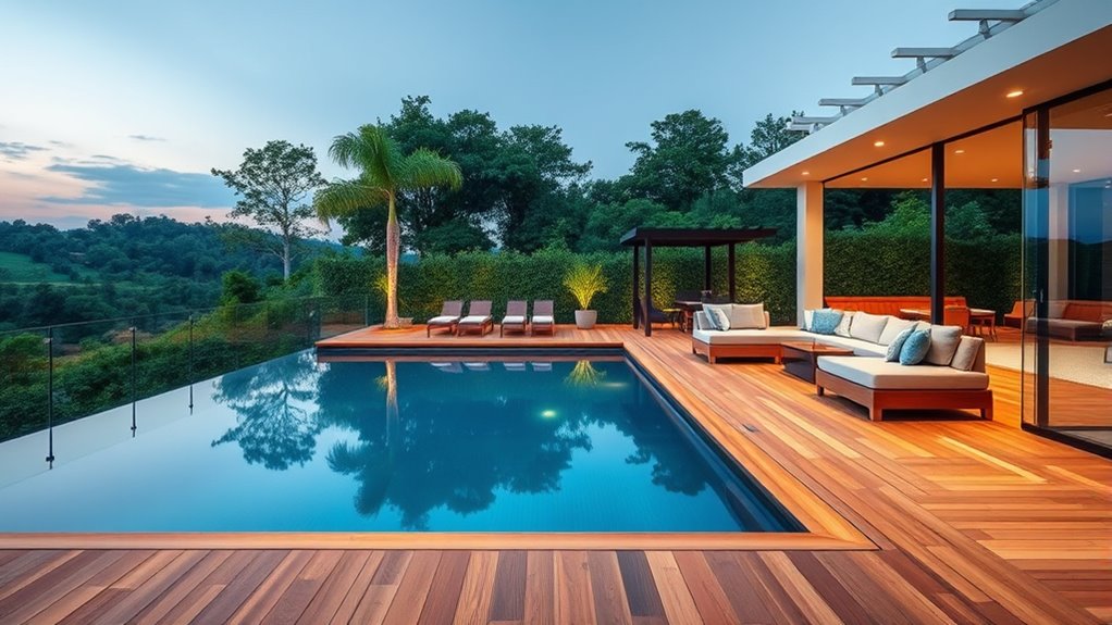 modern sleek outdoor seating