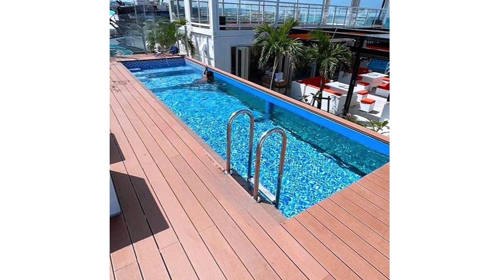 modular outdoor pool containers