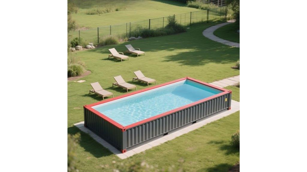 modular shipping container pool