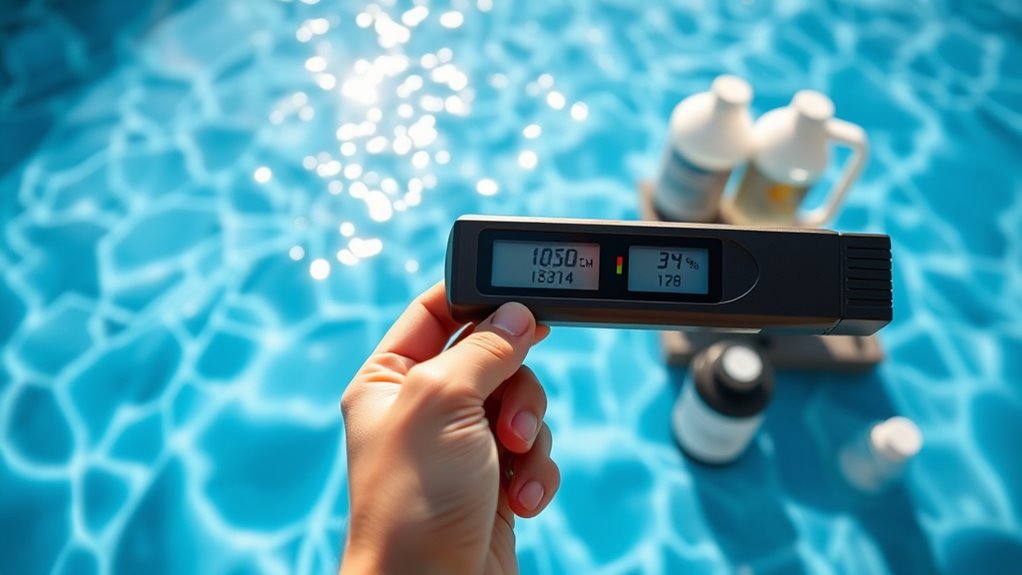 monitor and adjust algaecide levels