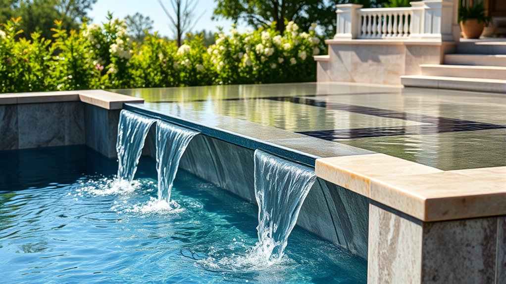 multi level customizable water feature
