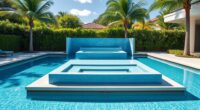 multi level pool divider walls