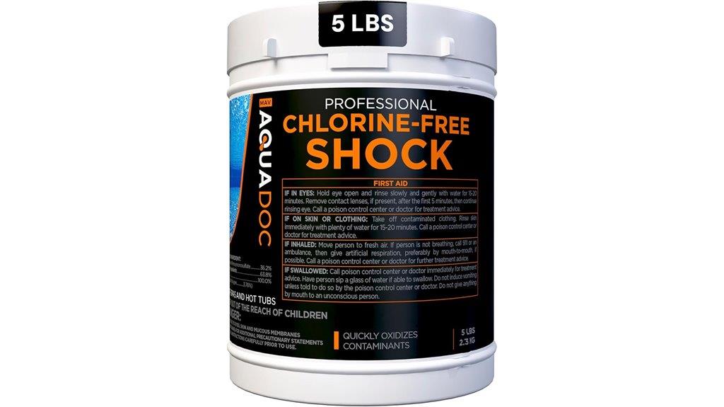 non chlorine spa shock