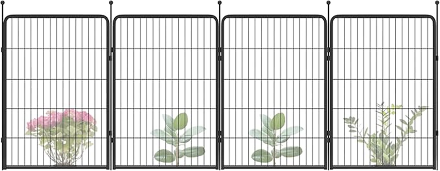 outdoor 4 panel dog fence