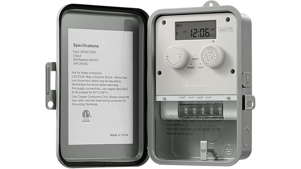 outdoor digital pool timer