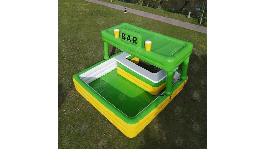 outdoor inflatable pool bar