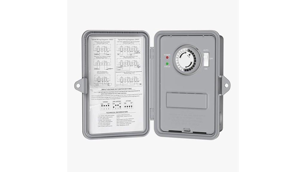 outdoor pool pump timer