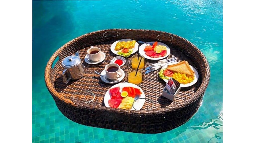 oversized poolside tray