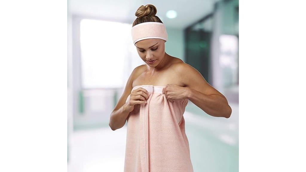 peach microfiber travel wrap