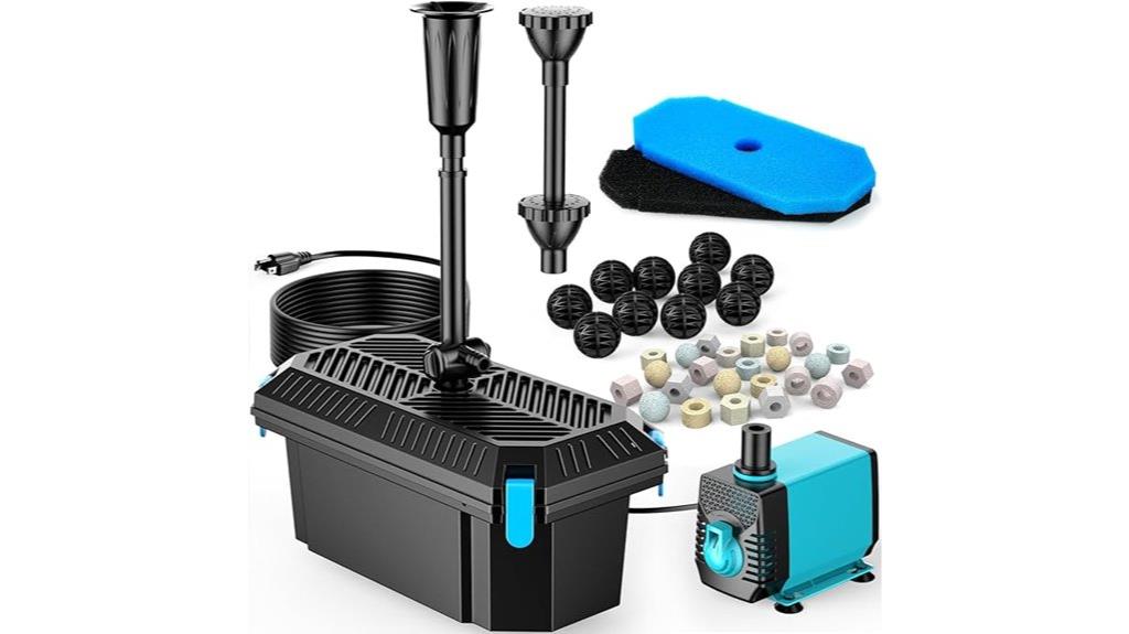 pond filter fountain kit