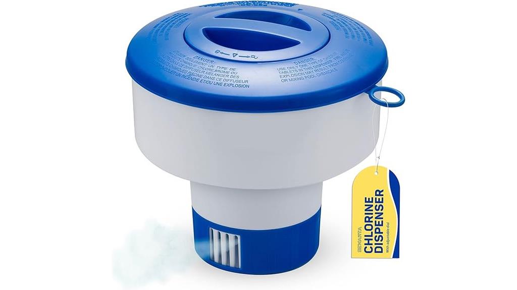 pool chlorine tablet dispenser