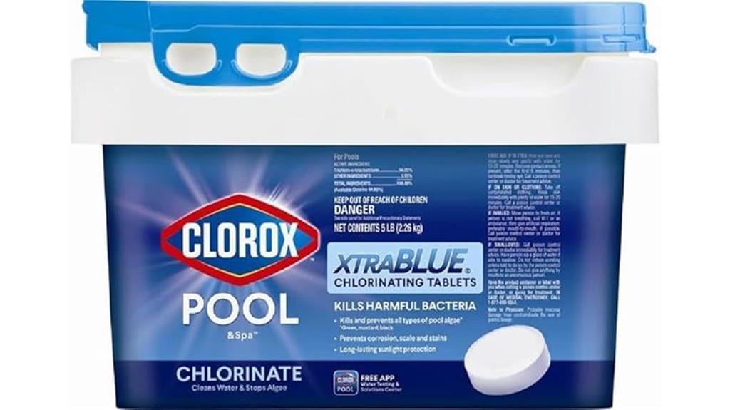 pool chlorine tablets 5 lb