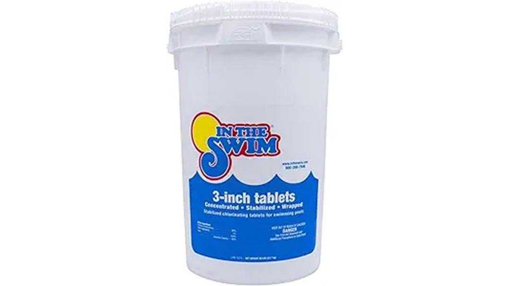 pool chlorine tablets stabilized