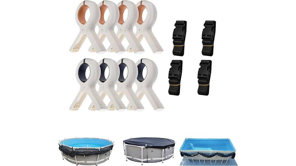 pool cover clip organizer