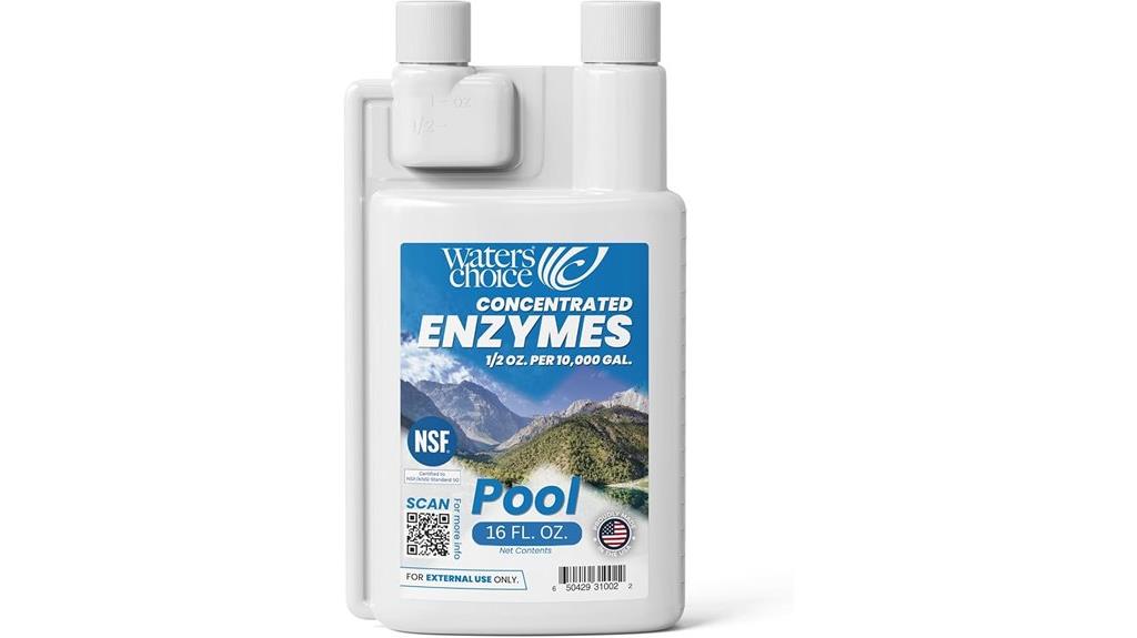 pool enzyme concentrate weekly
