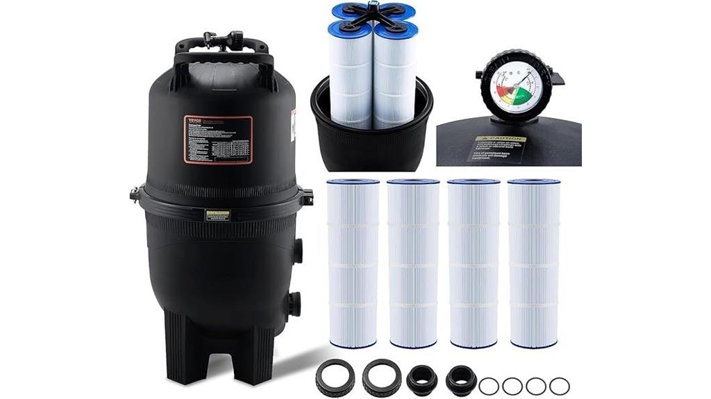 pool filter tank system