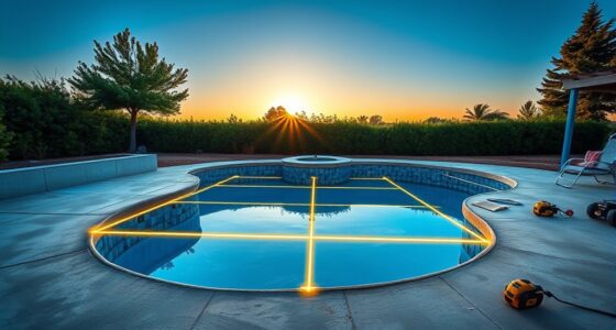 pool layout laser tools