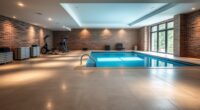 pool placement basement vs garage