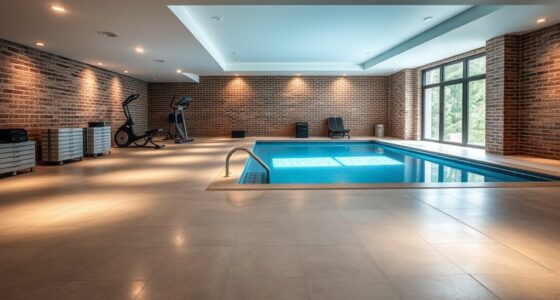 pool placement basement vs garage