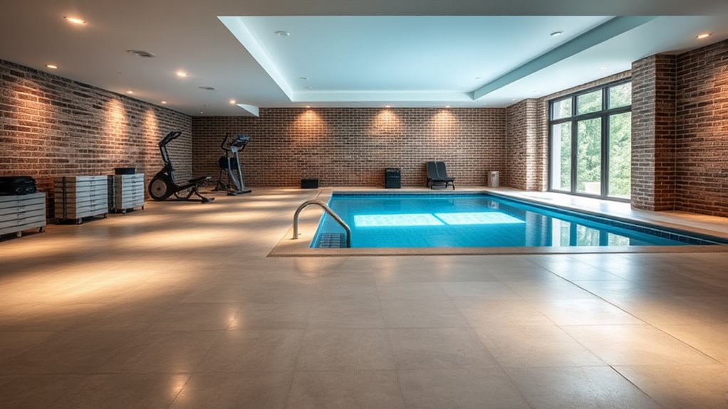 pool placement basement vs garage