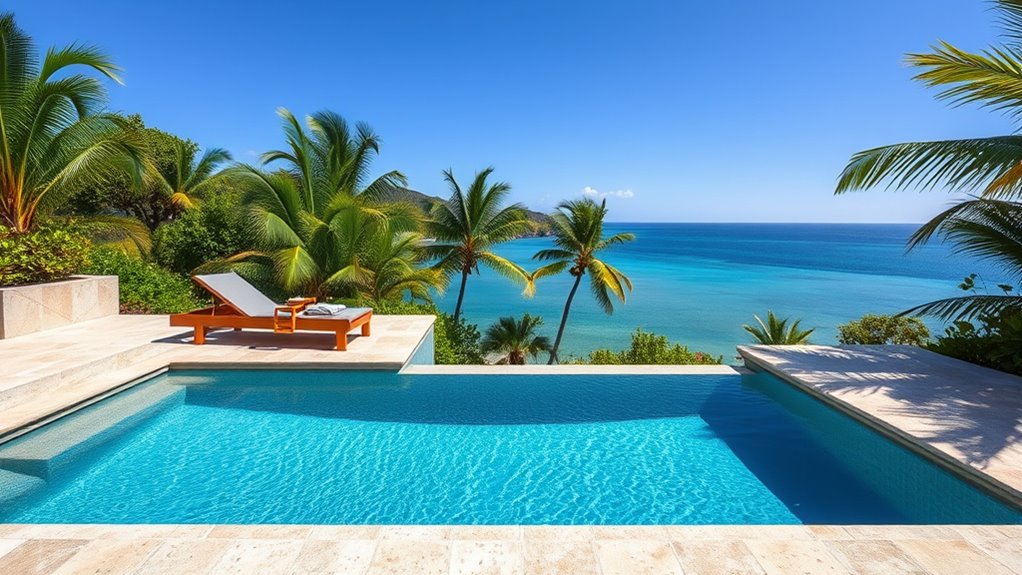 pool placement enhances aesthetics