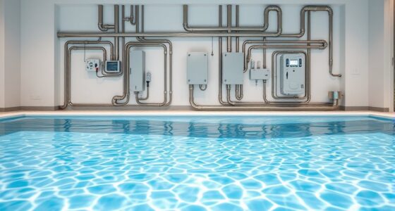 pool plumbing and electrical setup