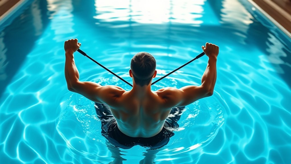pool resistance band exercises