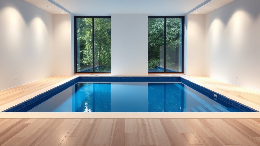pool size and space