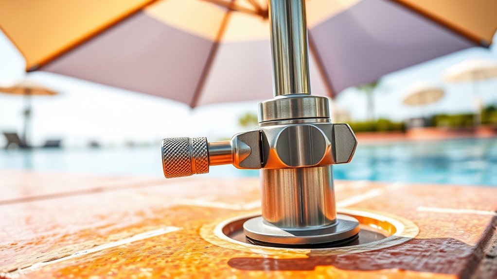 pool umbrella stability considerations