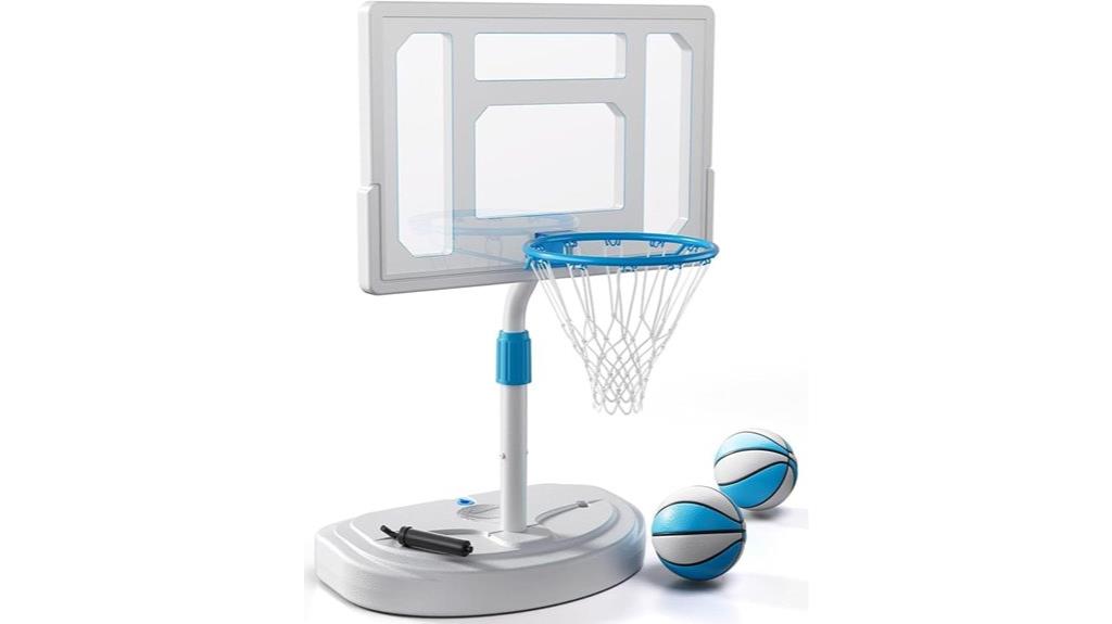 poolside basketball hoop
