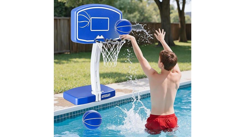 poolside basketball set