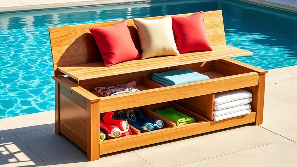 poolside gear storage considerations